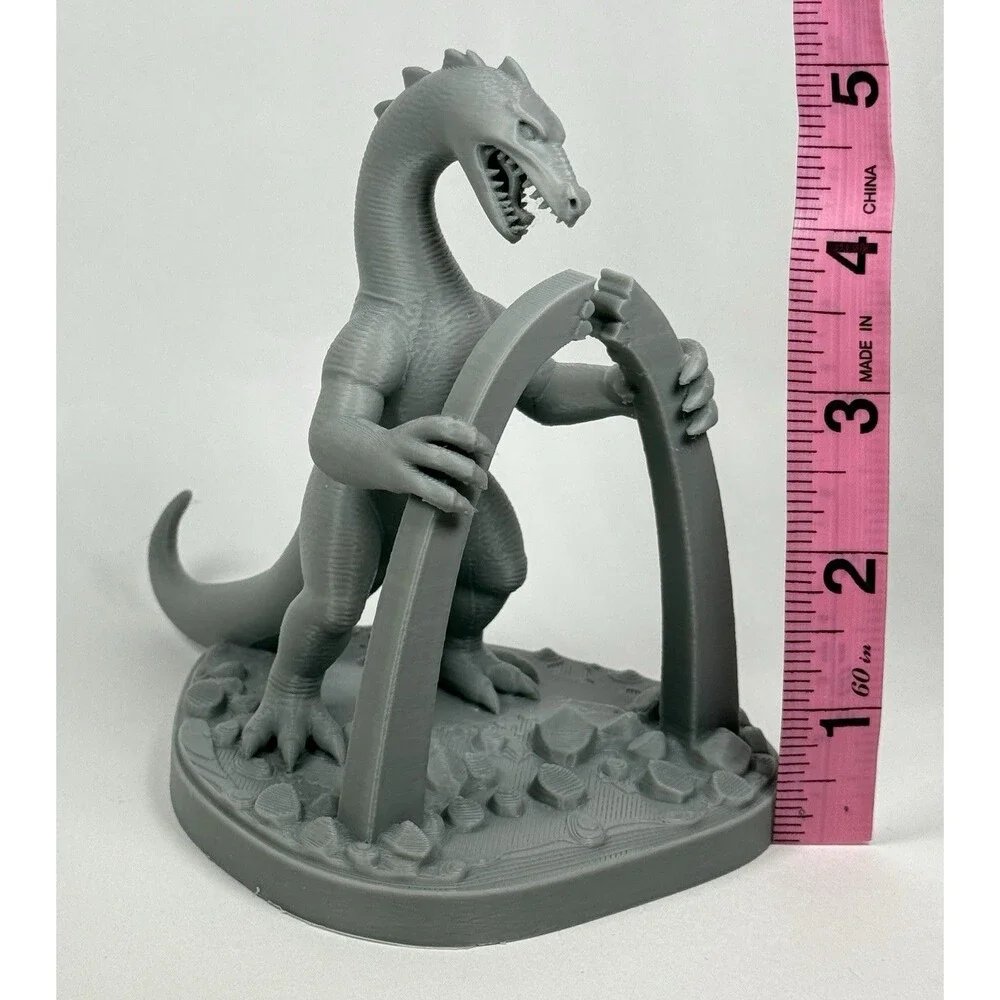 The Giant Behemoth (1959) Attacks The St. Louis Arch Paintable Toy